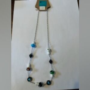 Jelly's Jewelry and Boutique Handcrafted Colorful Beaded Chain Necklace